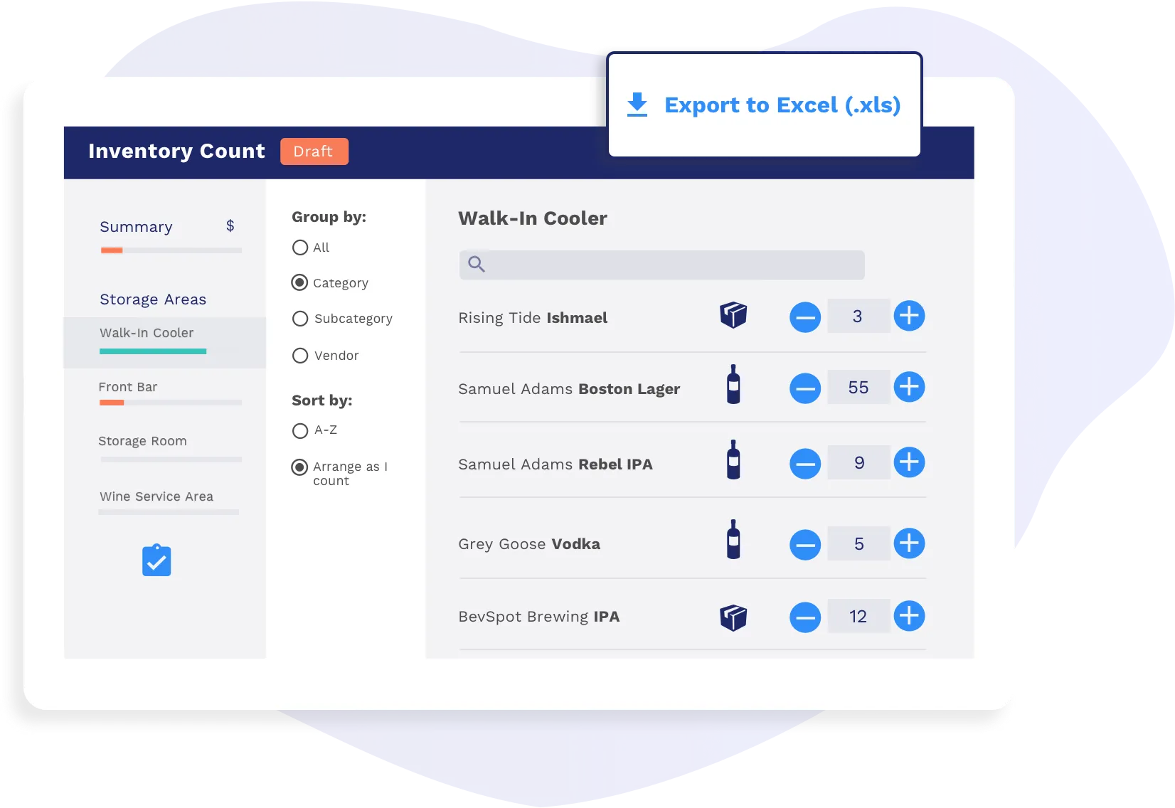 Bevspot interface