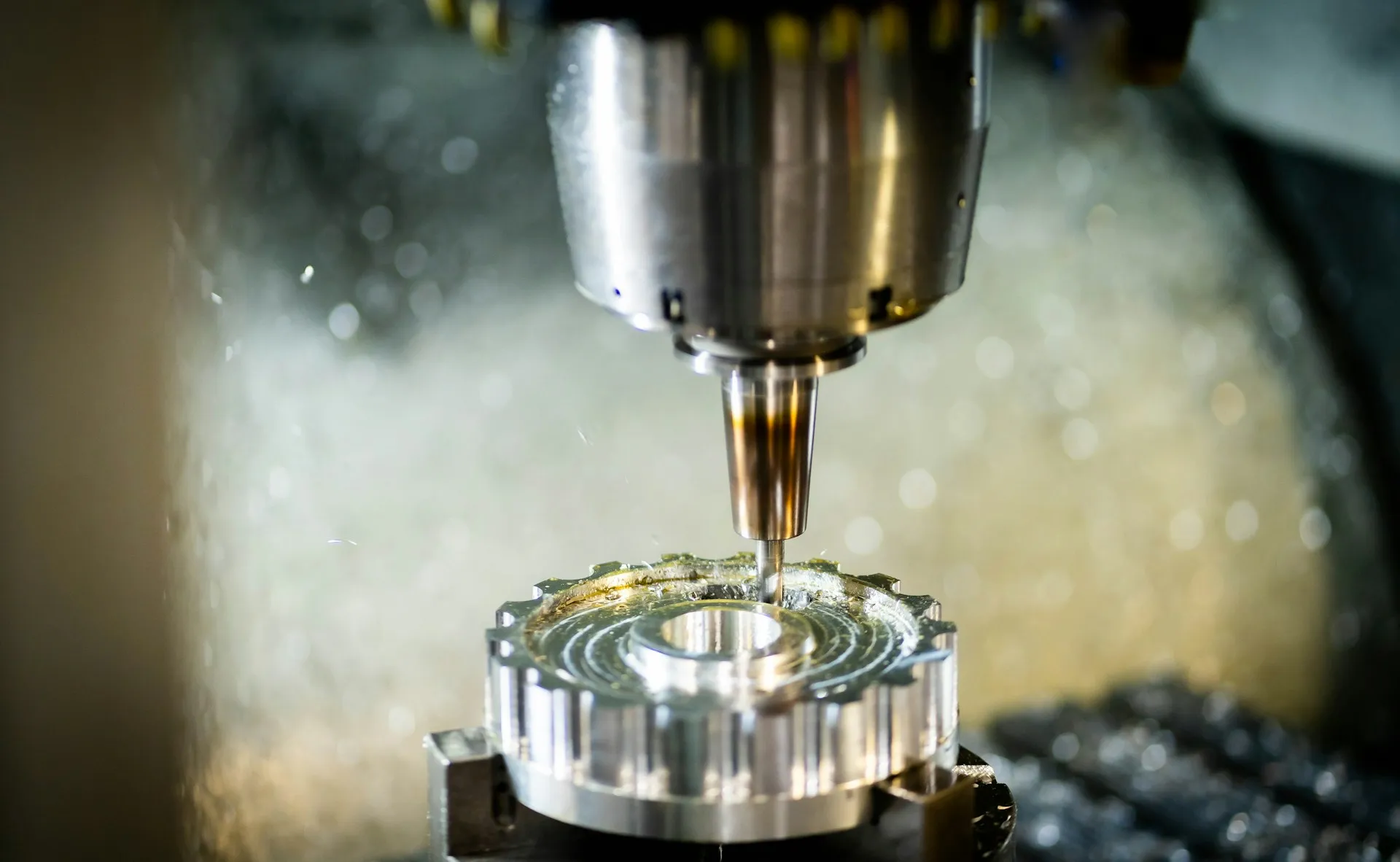 Cnc machine in action