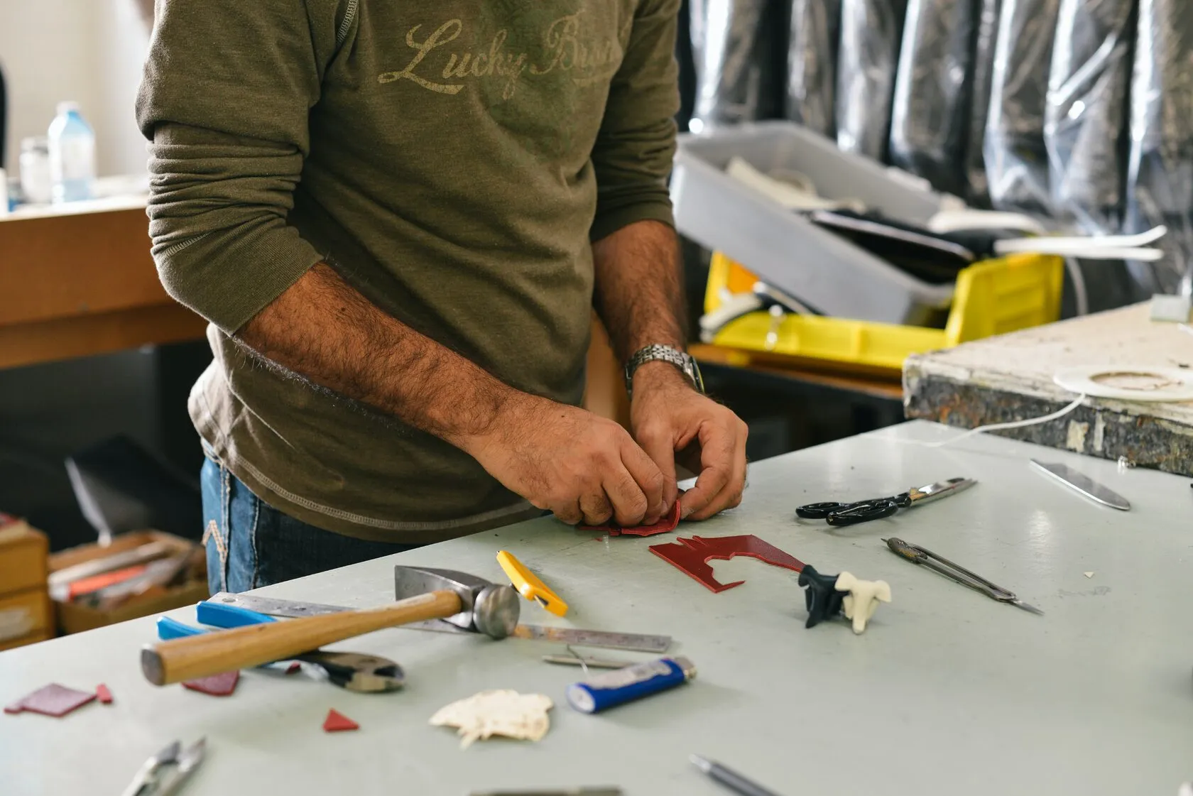 Gestión de materiales de piel